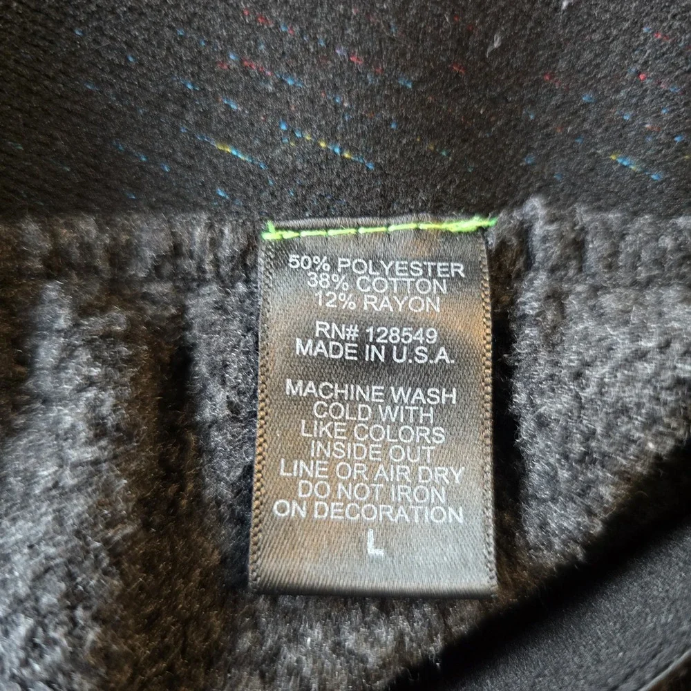 Aviator Nation Rainbow Stripe Waistband Sweatpants Charcoal Black L - Picture 8 of 10